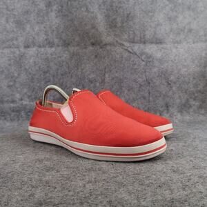 Tommy Bahama Shoes Womens 8.5 Casual Slip On Sneaker Reflexology Red Calina Flat